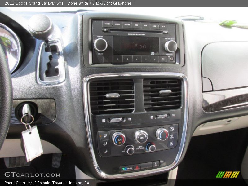 Stone White / Black/Light Graystone 2012 Dodge Grand Caravan SXT