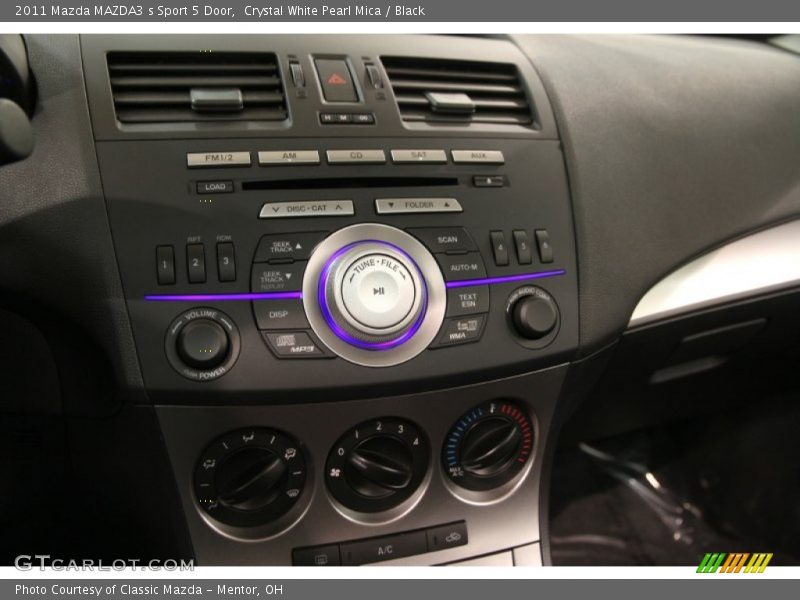 Crystal White Pearl Mica / Black 2011 Mazda MAZDA3 s Sport 5 Door