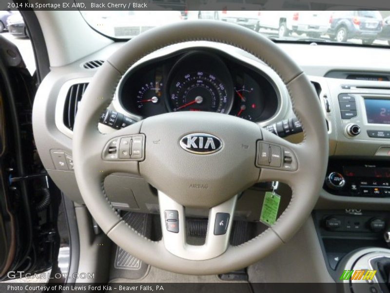 Black Cherry / Black 2014 Kia Sportage EX AWD