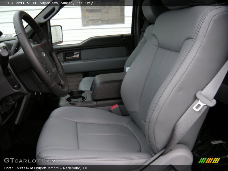 Sunset / Steel Grey 2014 Ford F150 XLT SuperCrew