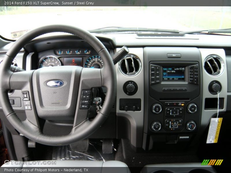 Sunset / Steel Grey 2014 Ford F150 XLT SuperCrew