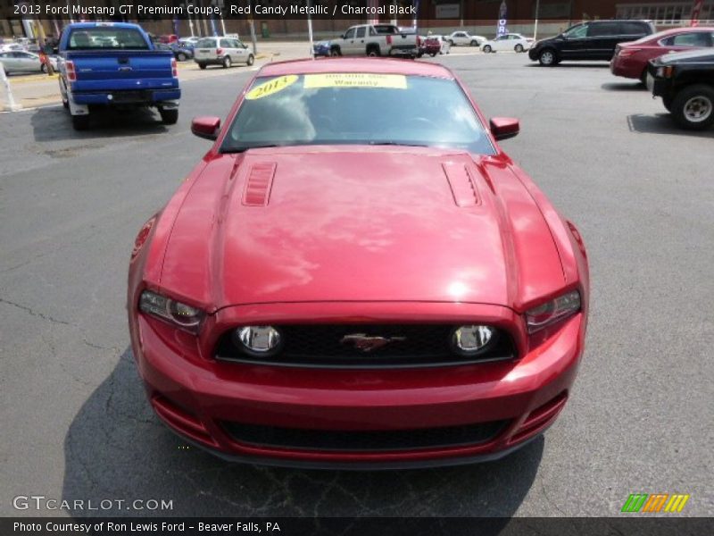 Red Candy Metallic / Charcoal Black 2013 Ford Mustang GT Premium Coupe