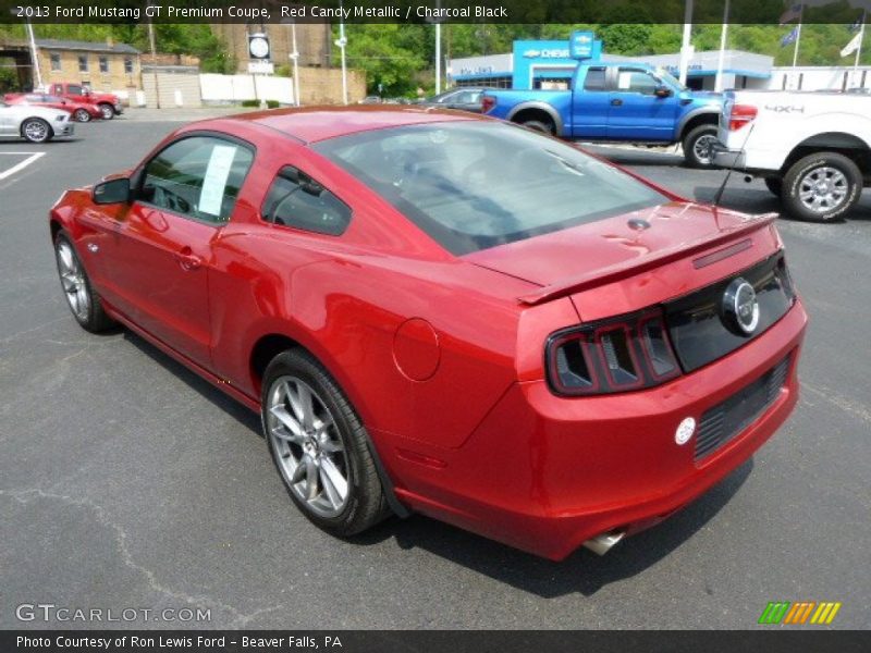 Red Candy Metallic / Charcoal Black 2013 Ford Mustang GT Premium Coupe