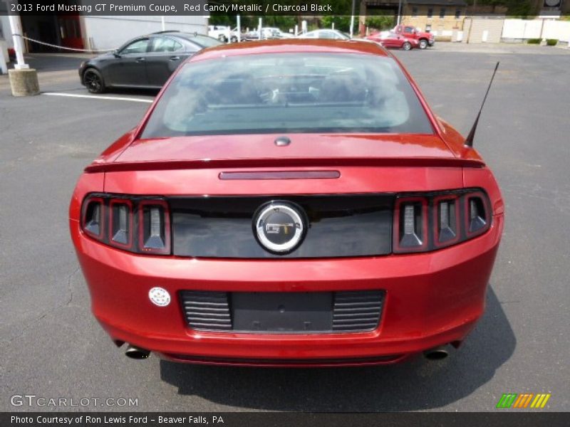 Red Candy Metallic / Charcoal Black 2013 Ford Mustang GT Premium Coupe
