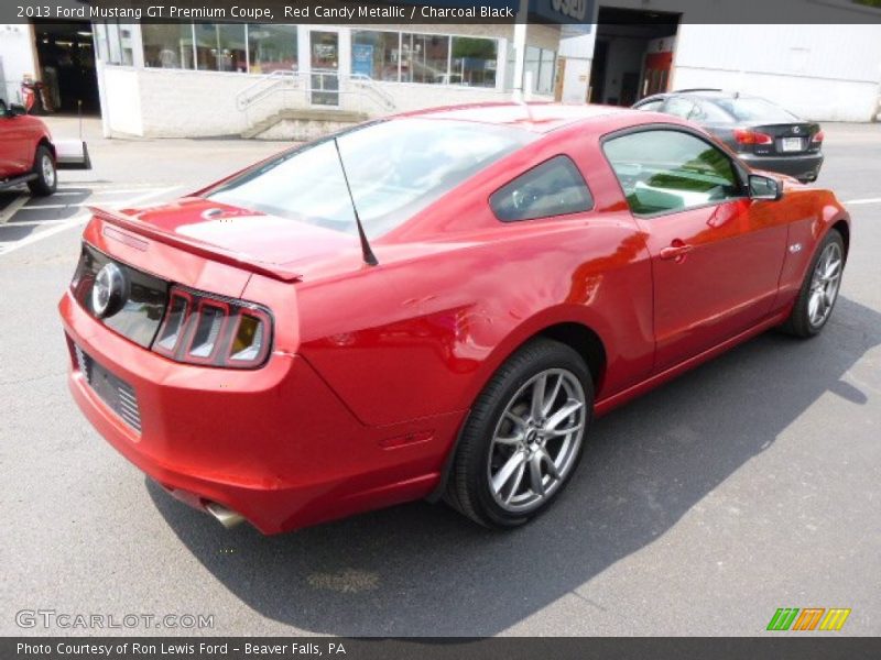 Red Candy Metallic / Charcoal Black 2013 Ford Mustang GT Premium Coupe