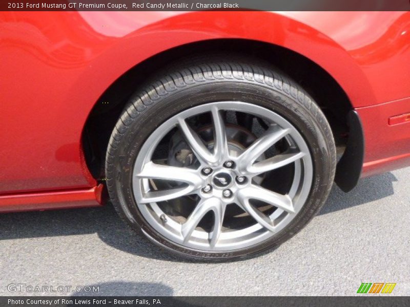 Red Candy Metallic / Charcoal Black 2013 Ford Mustang GT Premium Coupe