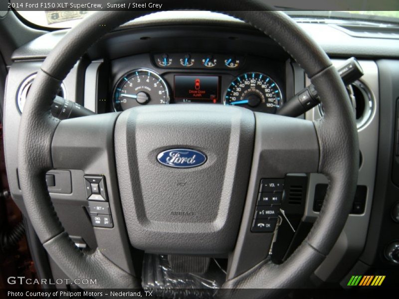 Sunset / Steel Grey 2014 Ford F150 XLT SuperCrew
