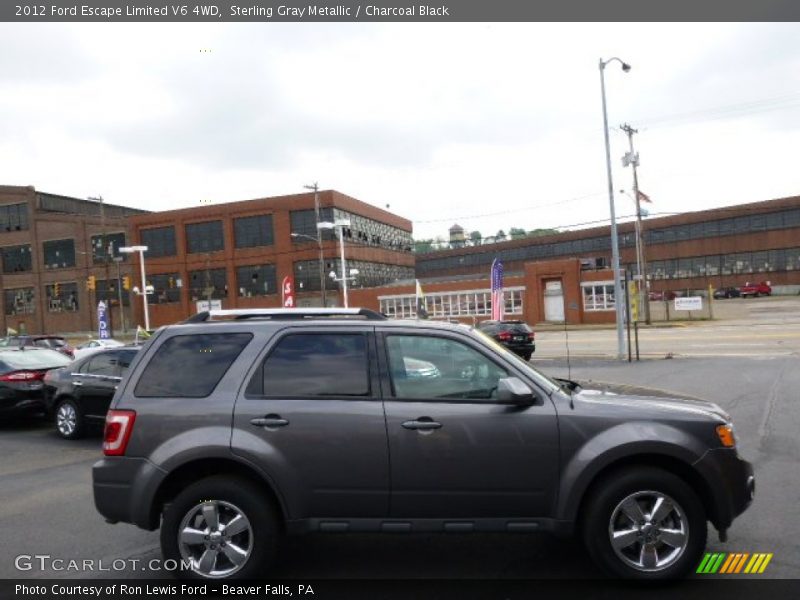 Sterling Gray Metallic / Charcoal Black 2012 Ford Escape Limited V6 4WD