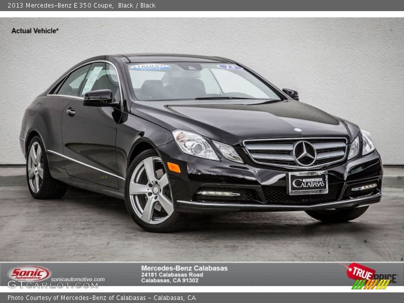 Black / Black 2013 Mercedes-Benz E 350 Coupe