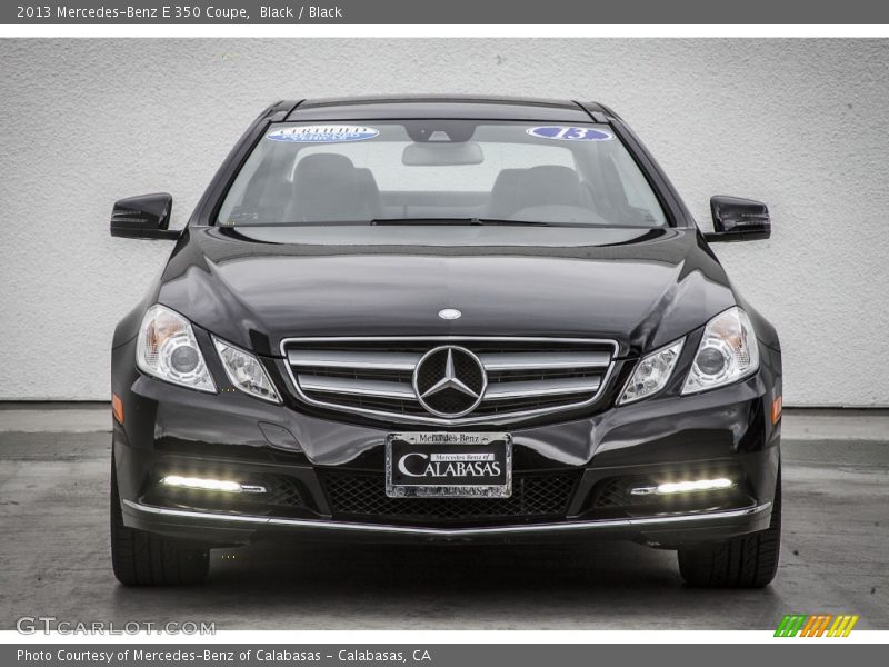 Black / Black 2013 Mercedes-Benz E 350 Coupe