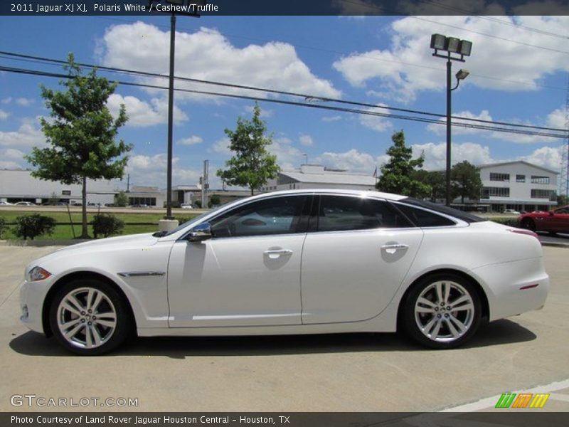 Polaris White / Cashew/Truffle 2011 Jaguar XJ XJ