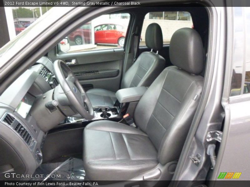 Sterling Gray Metallic / Charcoal Black 2012 Ford Escape Limited V6 4WD