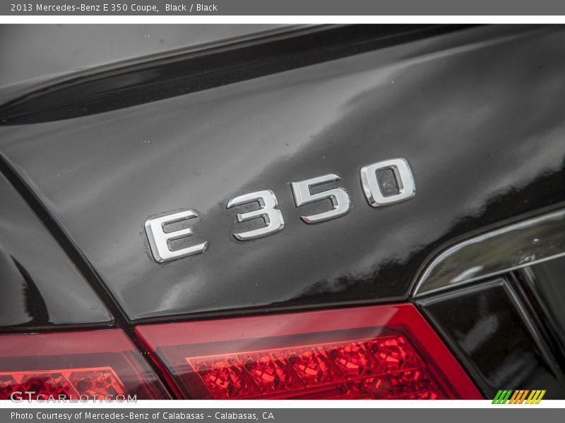Black / Black 2013 Mercedes-Benz E 350 Coupe