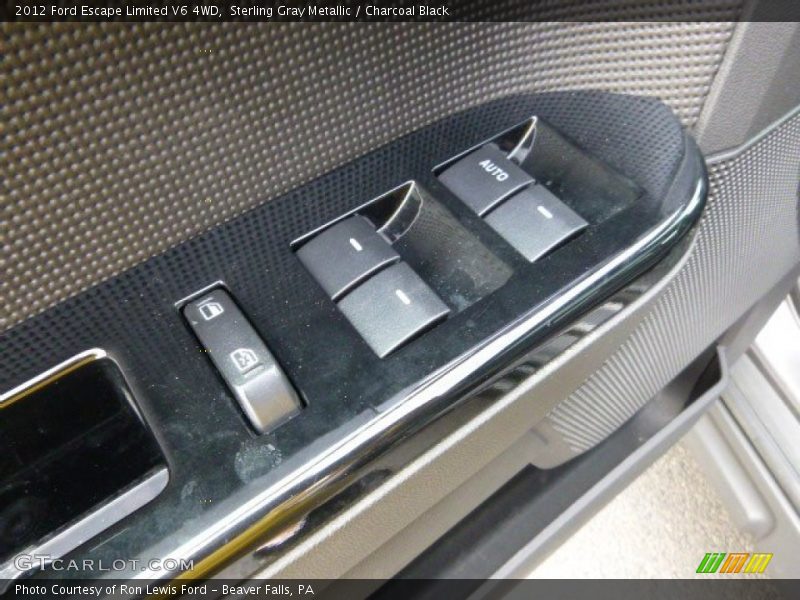 Sterling Gray Metallic / Charcoal Black 2012 Ford Escape Limited V6 4WD
