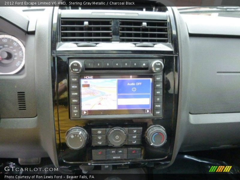 Sterling Gray Metallic / Charcoal Black 2012 Ford Escape Limited V6 4WD