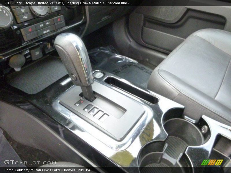 Sterling Gray Metallic / Charcoal Black 2012 Ford Escape Limited V6 4WD