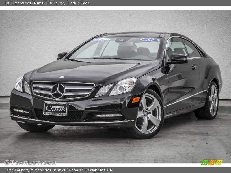 Black / Black 2013 Mercedes-Benz E 350 Coupe