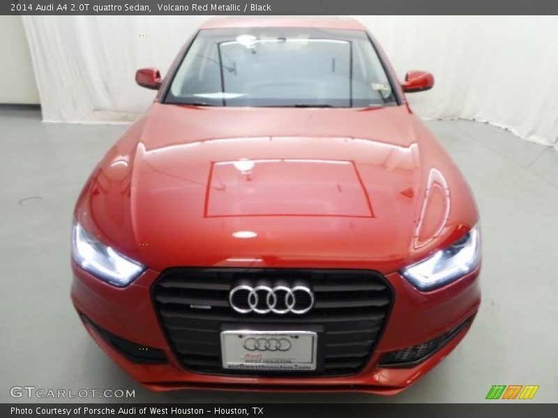 Volcano Red Metallic / Black 2014 Audi A4 2.0T quattro Sedan