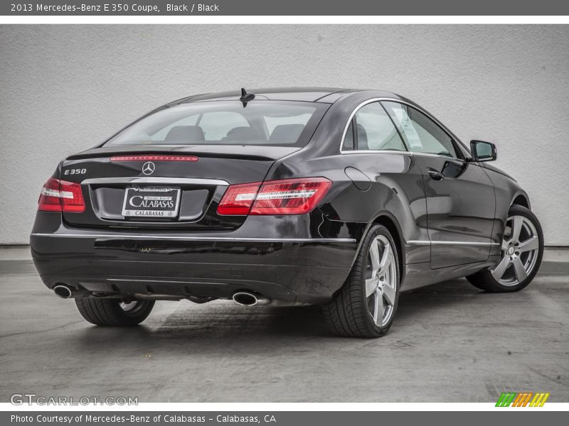 Black / Black 2013 Mercedes-Benz E 350 Coupe