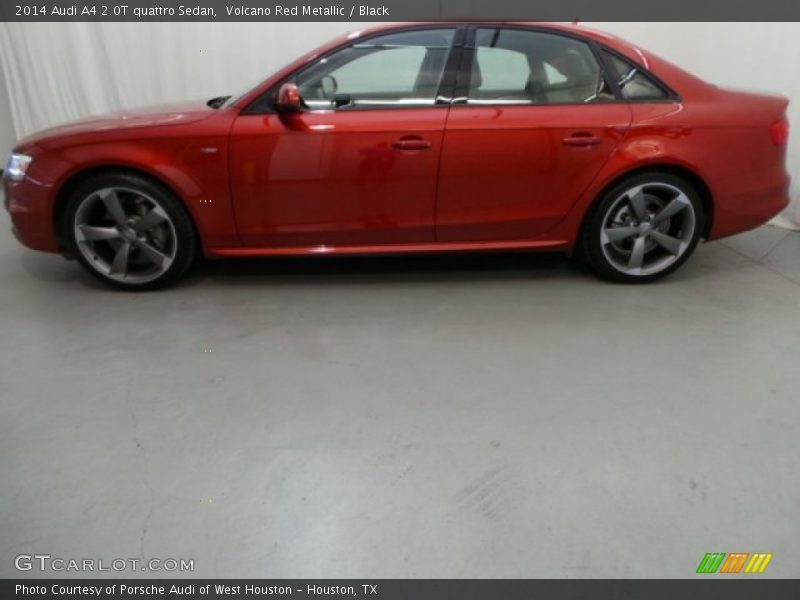 Volcano Red Metallic / Black 2014 Audi A4 2.0T quattro Sedan