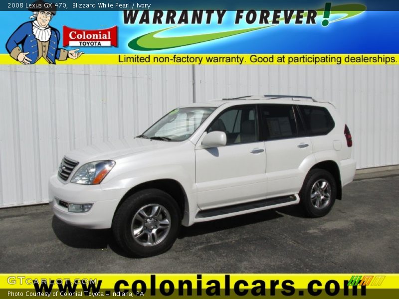 Blizzard White Pearl / Ivory 2008 Lexus GX 470