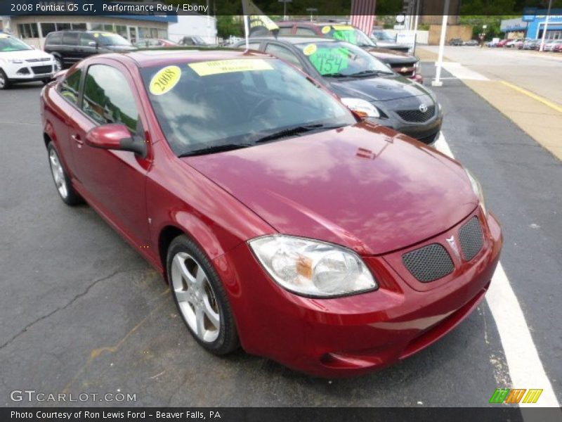 Performance Red / Ebony 2008 Pontiac G5 GT