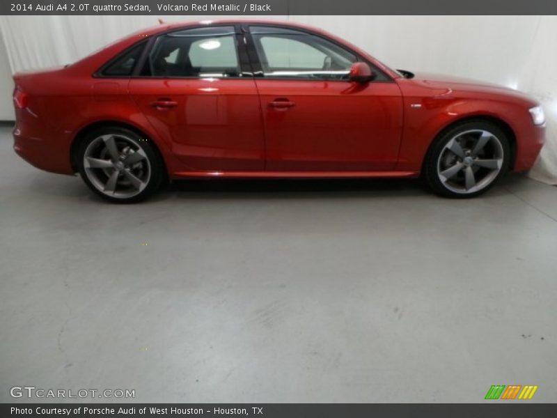 Volcano Red Metallic / Black 2014 Audi A4 2.0T quattro Sedan