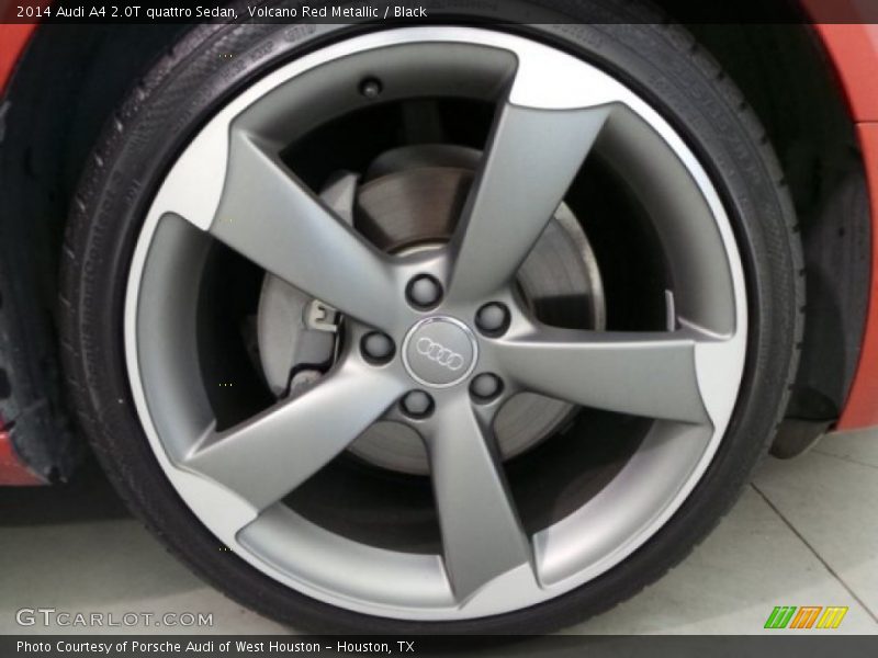 Volcano Red Metallic / Black 2014 Audi A4 2.0T quattro Sedan