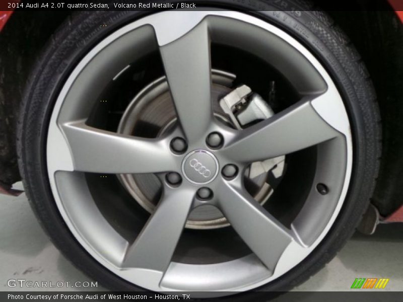 Volcano Red Metallic / Black 2014 Audi A4 2.0T quattro Sedan