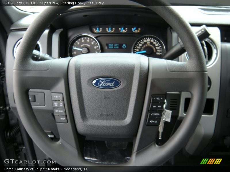 Sterling Grey / Steel Grey 2014 Ford F150 XLT SuperCrew