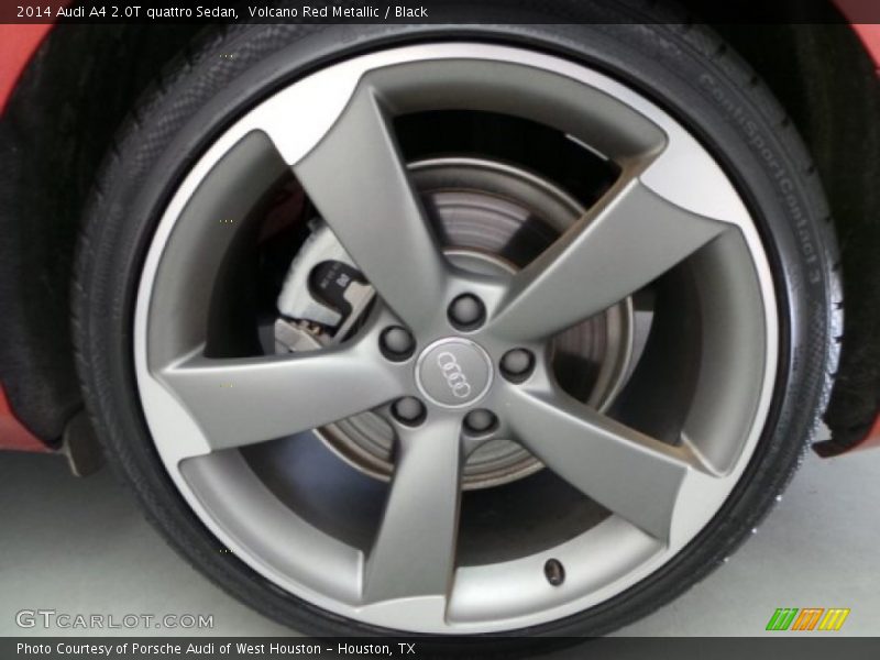Volcano Red Metallic / Black 2014 Audi A4 2.0T quattro Sedan
