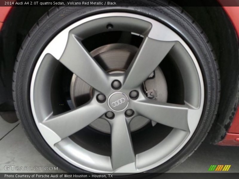 Volcano Red Metallic / Black 2014 Audi A4 2.0T quattro Sedan