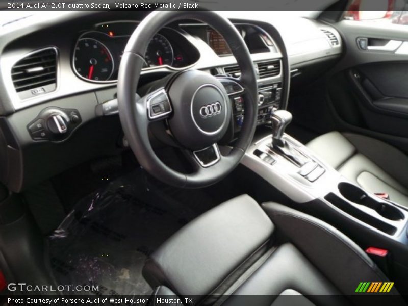 Volcano Red Metallic / Black 2014 Audi A4 2.0T quattro Sedan