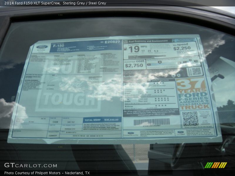 Sterling Grey / Steel Grey 2014 Ford F150 XLT SuperCrew