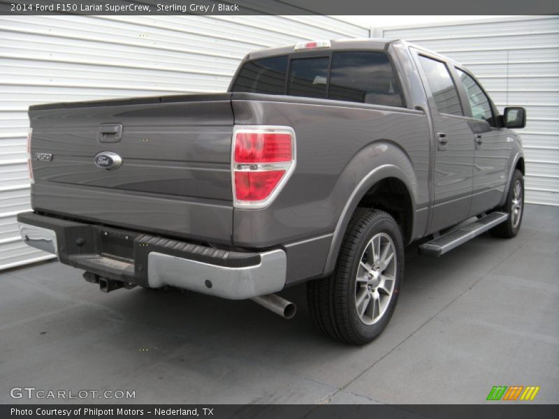 Sterling Grey / Black 2014 Ford F150 Lariat SuperCrew