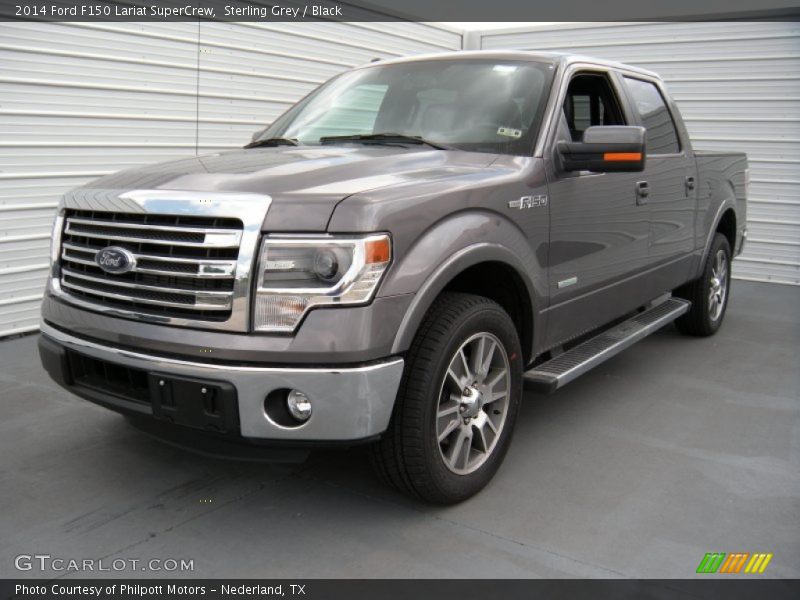 Sterling Grey / Black 2014 Ford F150 Lariat SuperCrew