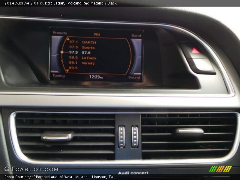 Volcano Red Metallic / Black 2014 Audi A4 2.0T quattro Sedan