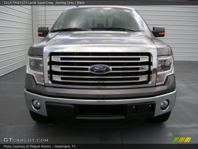 Sterling Grey / Black 2014 Ford F150 Lariat SuperCrew