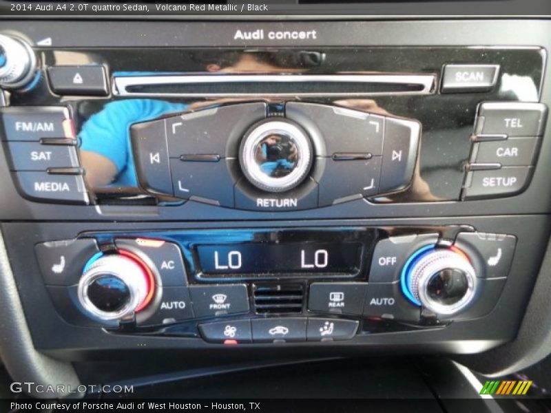 Volcano Red Metallic / Black 2014 Audi A4 2.0T quattro Sedan