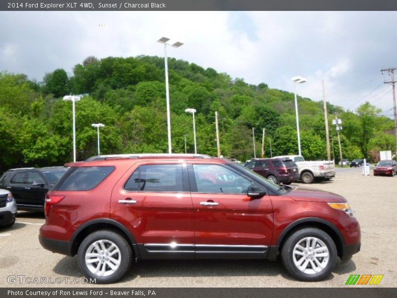 Sunset / Charcoal Black 2014 Ford Explorer XLT 4WD