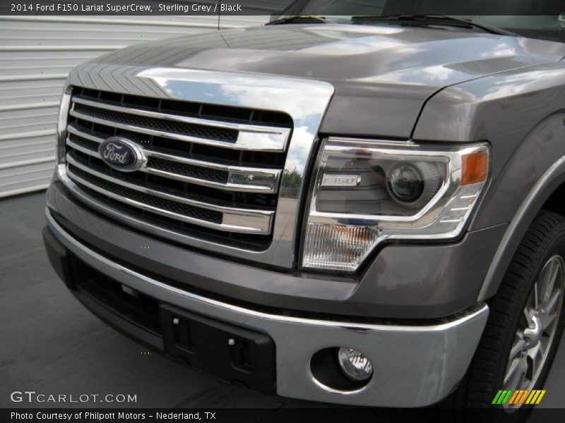 Sterling Grey / Black 2014 Ford F150 Lariat SuperCrew