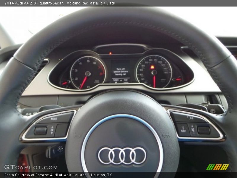Volcano Red Metallic / Black 2014 Audi A4 2.0T quattro Sedan