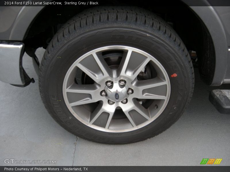 Sterling Grey / Black 2014 Ford F150 Lariat SuperCrew