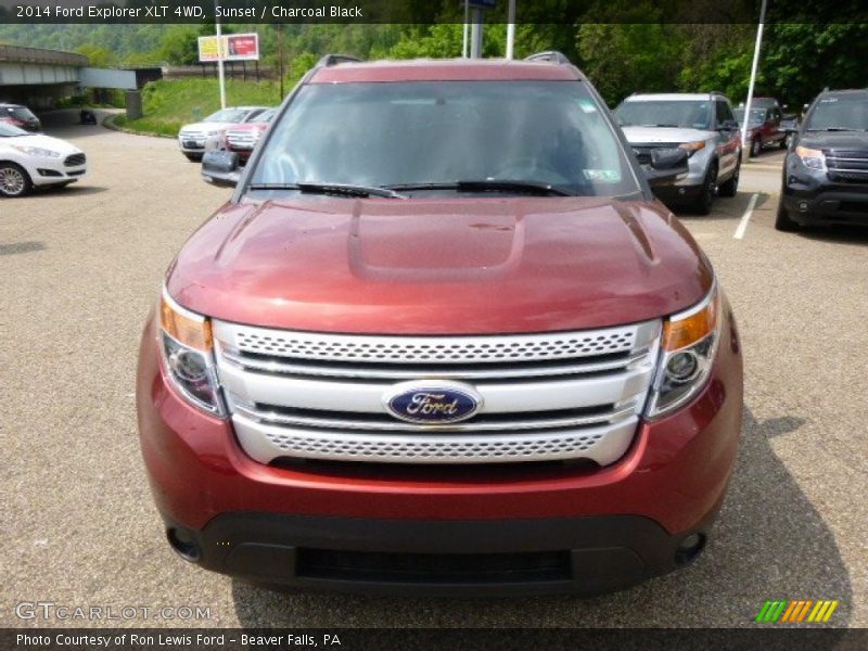 Sunset / Charcoal Black 2014 Ford Explorer XLT 4WD