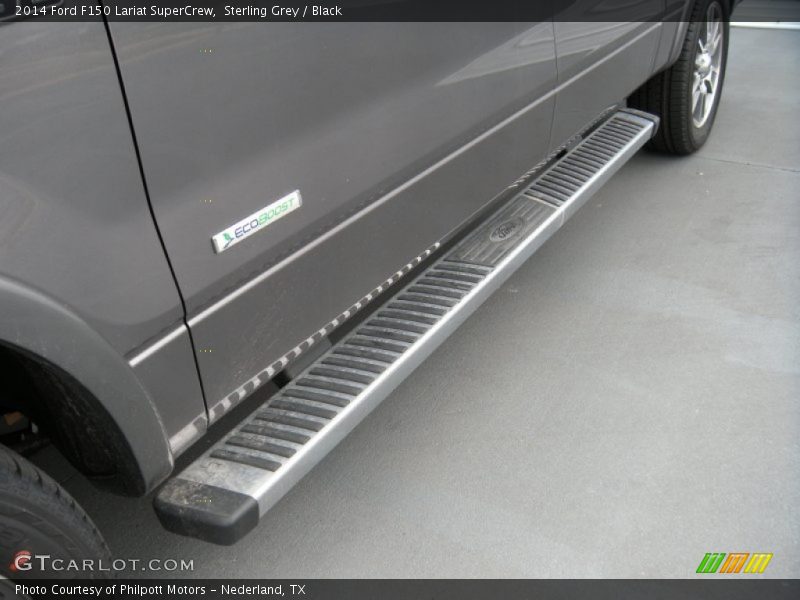 Sterling Grey / Black 2014 Ford F150 Lariat SuperCrew