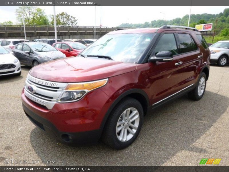 Sunset / Charcoal Black 2014 Ford Explorer XLT 4WD