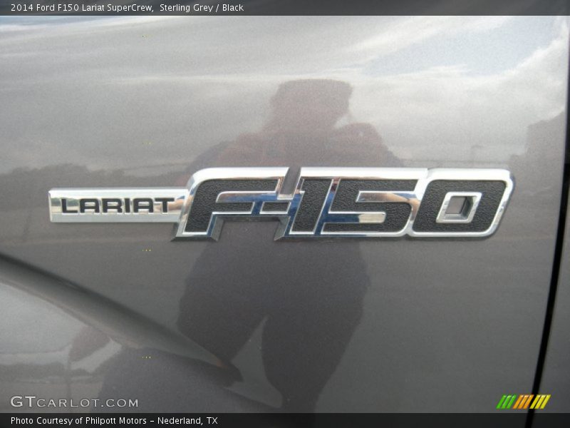 Sterling Grey / Black 2014 Ford F150 Lariat SuperCrew