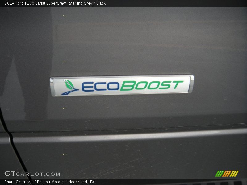 Sterling Grey / Black 2014 Ford F150 Lariat SuperCrew