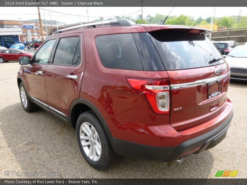 Sunset / Charcoal Black 2014 Ford Explorer XLT 4WD