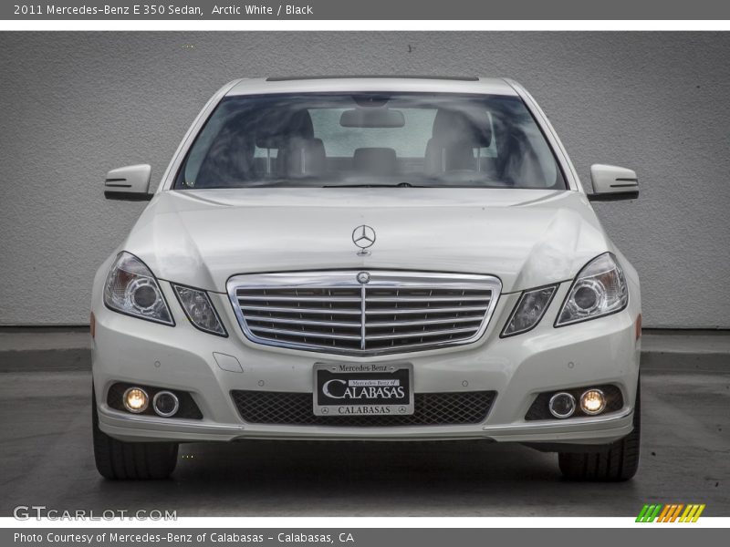 Arctic White / Black 2011 Mercedes-Benz E 350 Sedan